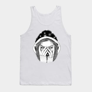 Sparkle girl with shining stars Tank Top